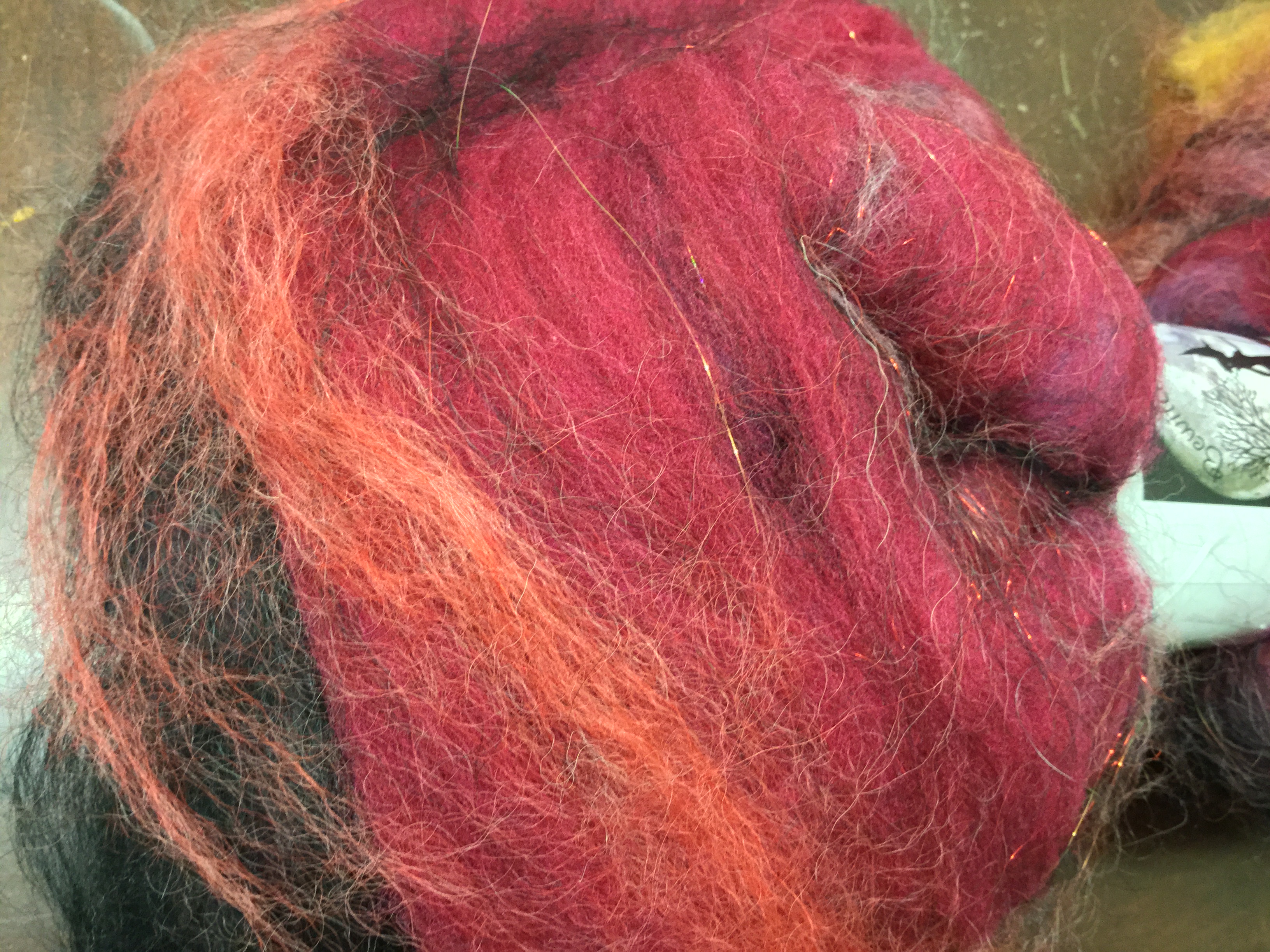 Bewitching Batts Hand Blended Art Batt - #249 - 2.4 ozs Bewitching Batts Hand Blended Art Batt - #249 - 2.4 ozs